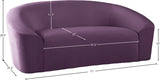 Riley Contemporary Loveseat in Soft Velvet - Modern Design for Stylish Living Rooms & Comfort