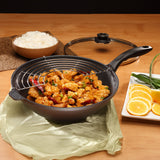 HD Nonstick Wok with Glass Lid | Made in Switzerland