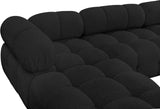 Ames Boucle Fabric Sectional - Modern Modular Elegance for Stylish Living Room Transformations