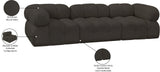 Ames Boucle Fabric Modular Sofa - Elevate Your Living Space with Modern Sophistication and Style