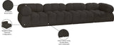 Ames Boucle Fabric Modular Sofa - Elevate Your Living Room with Modern Sophistication and Style