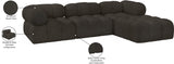 Ames Boucle Fabric Modular Sectional - Elevate Your Living Space with Modern Elegance & Versatility