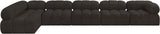 Ames Boucle Fabric Modular Sectional - Modern Sophistication for Your Stylish Living Space
