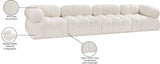Ames Boucle Fabric Modular Sofa - Elevate Your Living Room with Modern Sophistication and Style