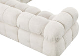 Ames Boucle Fabric Sectional - Modern, Stylish Modular Sofa to Elevate Your Living Space Elegance