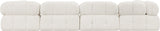 Ames Boucle Fabric Sectional - Modern Modular Elegance for Stylish Living Room Transformations