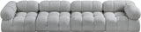 Ames Boucle Fabric Modular Sofa - Elevate Your Living Room with Modern Sophistication and Style