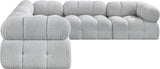 Ames Boucle Fabric Sectional - Modern, Stylish Modular Sofa to Elevate Your Living Space Elegance