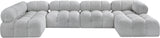 Ames Boucle Fabric Sectional - Modern Modular Elegance for Stylish Living Room Transformations