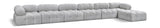 Ames Boucle Fabric Sectional - Modern Modular Design for Stylish Living Spaces and Endless Comfort