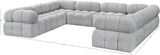 Ames Boucle Fabric Modular Sectional - Elevate Your Living Space with Stylish Modern Sophistication
