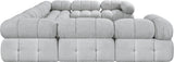 Ames Boucle Fabric Modular Sectional - Elevate Your Living Space with Stylish Modern Sophistication