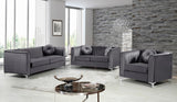Isabelle Velvet Contemporary Chair - Luxurious Upholstered Seating with Chrome Legs and Pillows