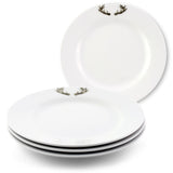 Elk / Deer Antlers Melamine Lunch Plates - Set of 4