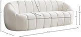 Elijah Modern Velvet Sofa with Deep Channel Tufting - Luxurious Comfort for Contemporary Spaces