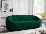 Elijah Modern Velvet Sofa with Deep Channel Tufting - Luxurious Comfort for Contemporary Spaces