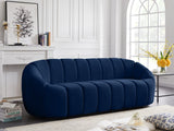 Elijah Modern Velvet Sofa with Deep Channel Tufting - Luxurious Comfort for Contemporary Spaces