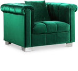 Kayla Contemporary Chair with Stylish Velvet Upholstery and Sleek Chrome Legs - Perfect for Any Home