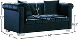Kayla Velvet Loveseat - Chic Contemporary Design with Stylish Chrome Legs and Plush Throw Pillows