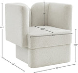 Marcel Contemporary Chair - Stylish Curved Back Design for Modern Living Spaces and Comfort