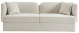Marcel Contemporary Sofa with Curved Back Design, Plush Comfort, and Elegant Boucle Fabric Finish