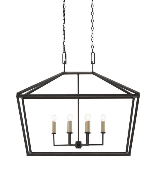 Denison Rectangular Black Lantern