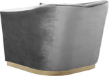 Arabella Velvet Chair - Glamorous Comfort with Gold Stainless Steel Base and Curved Design for Modern Spaces