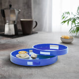 Saint Tropez Round Tray Set of 2 - Classic Navy