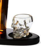 Skull King Skeleton Wine & Whiskey Globe Decanter Set 750 mL