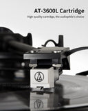 Angels Horn H00501 Hi-Fi Bluetooth Turntable with Stereo Bookshelf Speakers