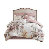 Shabby Chic Floral Comforter/Duvet Cover Set, Blush