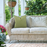 24 x 24 Outdoor Pillow with Dec Cord- Seascape Moss- Poly Insert
