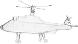 Helicopter Wine & Whiskey Decanter Black Hawk Chopper 750ml