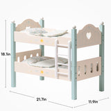 ROBUD Wooden Baby Doll Bed