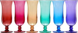 Unbreakable Color Hurricane Glasses | Set of 6, 14 oz