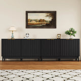 55'' Buffet Cabinet with Storage, Fluted Sideboard with Door