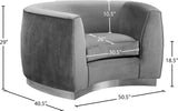 Julian Velvet Chair - Luxurious Curved Design with Gold Stainless Steel Base for Modern Elegance