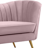 Margo Luxurious Contemporary Sofa with Gold Legs, Curved Back Design for Modern Home Elegance