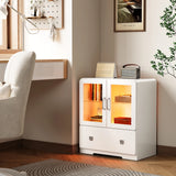 27'' Tall Display Cabinet with Acrylic Doors and Led Lights