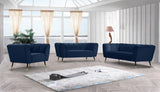 Beaumont Velvet Modern Chair – Luxurious Black Upholstery with Gold-Tipped Legs & Deep Tufting Comfort