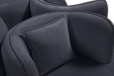 Circlet Velvet Round Sofa Settee with Gold Iron Legs - Elegant Contemporary Design for Your Home