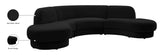 Rosa Velvet Three-Piece Sectional Sofa – Stylish Comfort for Modern Living Rooms and Spaces