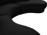 Rosa Velvet Three-Piece Sectional Sofa – Stylish Comfort for Modern Living Rooms and Spaces