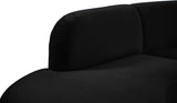 Rosa Velvet Three-Piece Sectional Sofa – Stylish Comfort for Modern Living Rooms and Spaces
