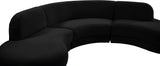 Rosa Velvet Three-Piece Sectional Sofa – Stylish Comfort for Modern Living Rooms and Spaces