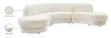 Rosa Velvet Three-Piece Sectional Sofa – Stylish Comfort for Modern Living Rooms and Spaces