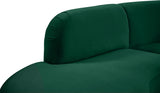 Rosa Velvet Three-Piece Sectional Sofa – Stylish Comfort for Modern Living Rooms and Spaces