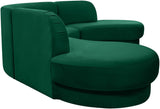 Rosa Velvet Three-Piece Sectional Sofa – Stylish Comfort for Modern Living Rooms and Spaces