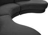 Rosa Velvet Three-Piece Sectional Sofa – Stylish Comfort for Modern Living Rooms and Spaces