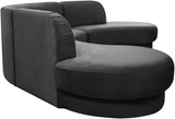 Rosa Velvet Three-Piece Sectional Sofa – Stylish Comfort for Modern Living Rooms and Spaces